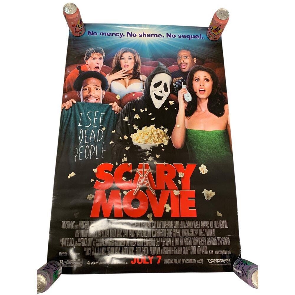 SCARY MOVIE - ORIGINAL MOVIE POSTER - 2000 - 27" x 40" MIRAMAX - WAYANS BROS